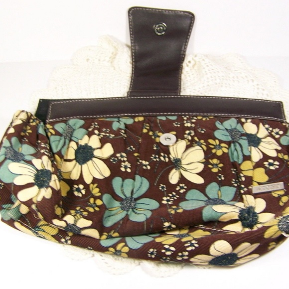 Miche Inner Purse Brown Floral Shell ShoulerStrap - Picture 6 of 8